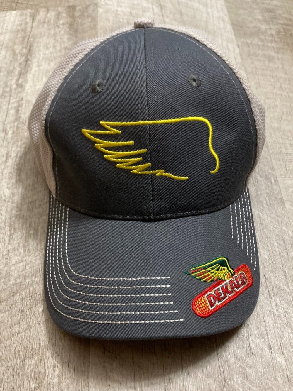 DeKalb Seed Corn Trucker Style Gray Hat